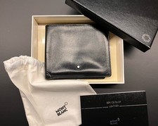 Edles MONTBLANC Meisterstück Portemonnaie / Geldbörse - Schwarz - 9,5 x 11,5 cm