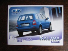 Lada Kalina Break, Prospektblatt / Sales sheet, F