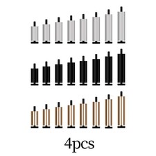 4 Stück Metall-Möbelbeine