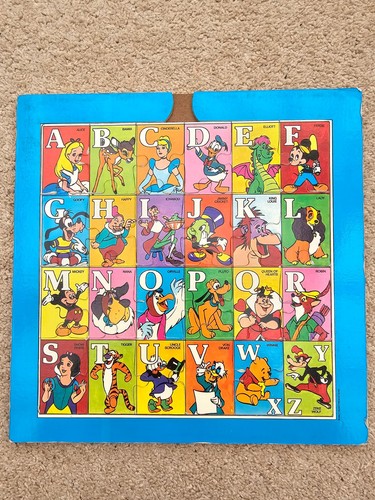 Disney vintage alphabet holz - disney,
