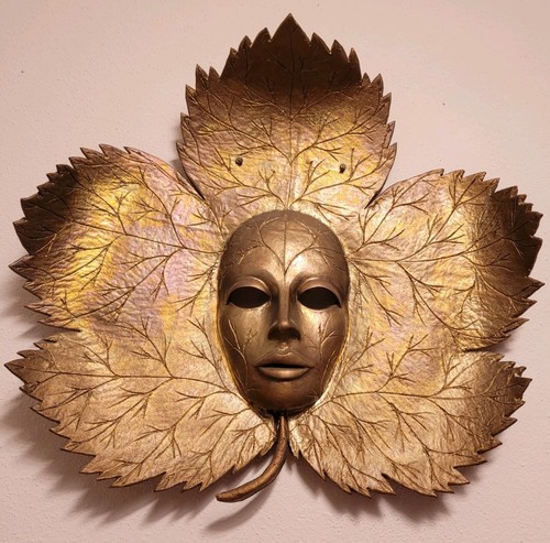 Wand deko maske handgefertigt - deko,
