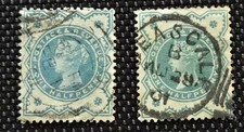 2 alte Briefmarken