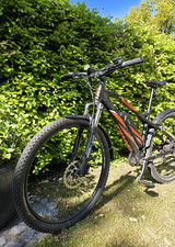 Prophete E-Bike Blaupunkt 8-Gang 29 Zoll E-MTB Schwarz/Orange