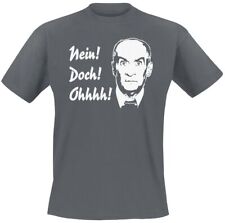 Louis de Funès T-Shirt Herren Nein! Doch! Ohhhh! dunkelgrau