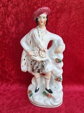 antike Porzellanfigur , schottischer Edelmann , 27,5cm ,  Staffordshire Keramik