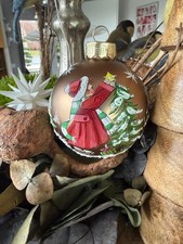 Glaskugel, Weihnachten, Winterkinder, 8cm,handbemalt, reserviert für Sylvia