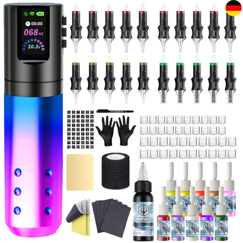 Wireless tattoo maschine set - wireless,