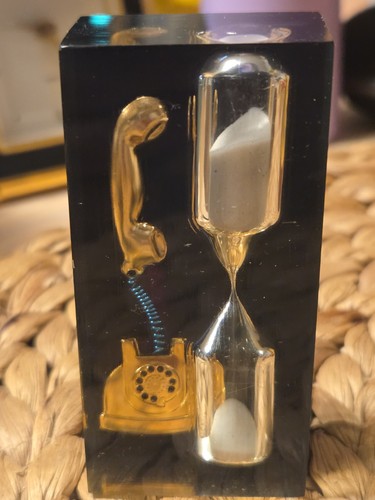Vintage telefon sanduhr - vintage,