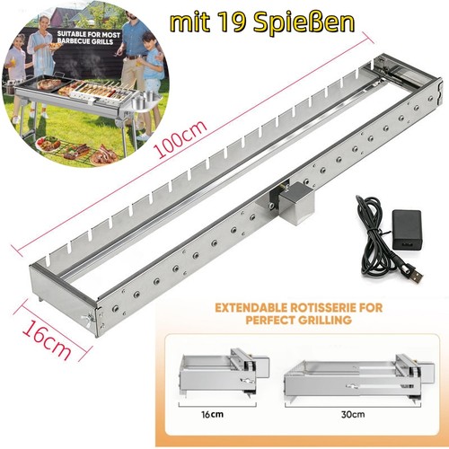 Edelstahl spießdreher mangal - spießdreher,