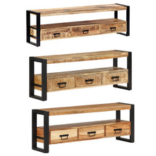 TV-Schrank Lowboard Unterschrank Fernsehschrank TV Board Tisch Massivholz Mango