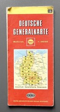 Deutsche Generalkarte Blatt 19 Aalen Ansbach Ingolstadt  1972