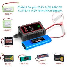 Ladegerät 3,6V 4,8V 6V 7,2V 8,4V 9,6V NiMH N8 Akku Empfänger-Akku TAMIYA Stecker