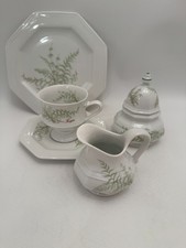 Gallo Leonardo Fougere Sommerfarn Kaffeegedeck 3 tlg Milch & Zucker zur Auswahl