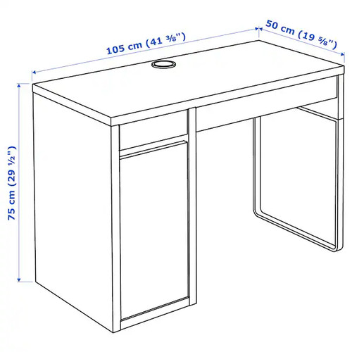 Ikea micke schreibtisch 105x50 - micke,