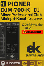 ?️  Pioneer DJM 700-K  | DJ Mixer Professional Club Mixing 4 Kanal ⚠️Teildefekt