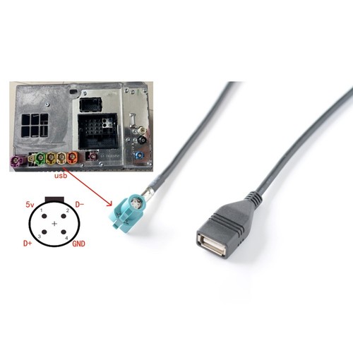 Autoradio 4pin usb - 4pin, für