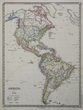 Amerika Original Lithografie