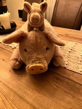 2 Steiff Plüschschweine