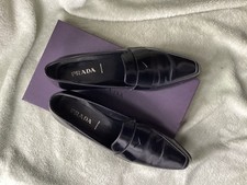 PRADA Loafer Schwarz In 37 Mit Karton - Gebraucht - Sehr Guter Zustand