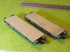 2 Roco H0 Schwerlastwagen Panzertransportwagen Bundeswehr 1:87 Güterwagen