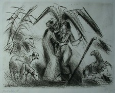 Friedrich FEIGL (Prag 1884-1965 London) Jacob und Rachel.