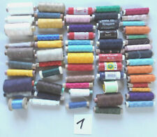 Nähgarn Nähseide Konvolut nähen Handarbeit 60 Spulen Farben Amann Hei-Du u.a.(1)