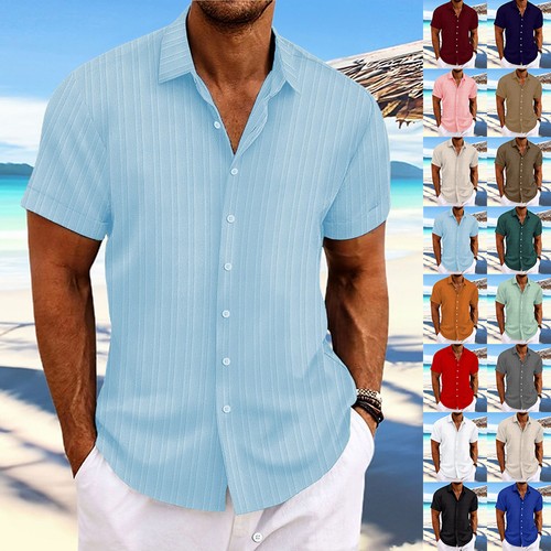 Herren kurzarmshirt knopf - herren,