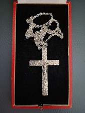 Antik Silber 925 Kruzifix mit