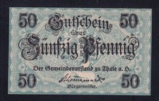Thale: 50 Pfennig 1918 - bis