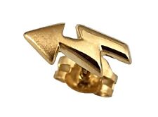 Herrenohrring Gold 333 Pfeil Blitz Ohrstecker Stecker für Herren 8 Karat Ohrring