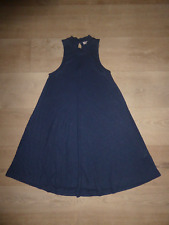 HOLLISTER Mini Kleid Stretch Ärmellos Schwingend Blau Gr.XS **NEU** R0