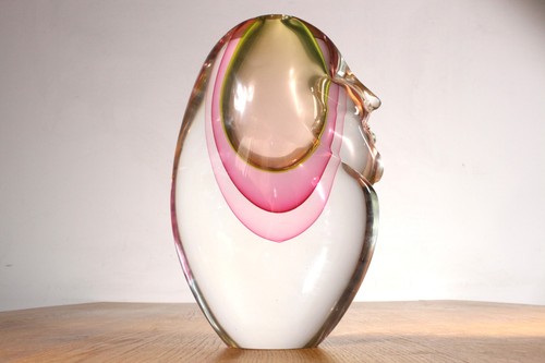 Murano glas vase - murano, sommerso