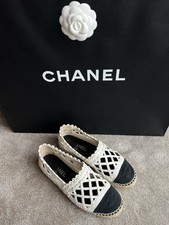 CHANEL Espadrilles 37 Weiss