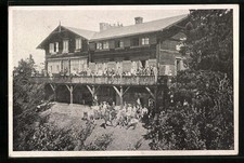 Ansichtskarte Kaspar-Geitner-Haus, Berghütte am Hocheck 1919 