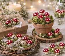 60 STK Fliegenpilze am Draht