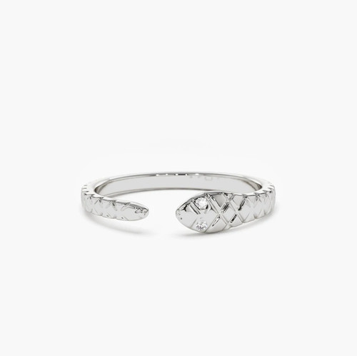 Goldring weissgold ring 14k - weissgold,