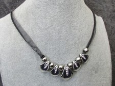 (C09) Modeschmuck Kette v Bonita  mit Strass 38+6cm