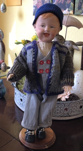 Heubach porzellan puppe junge - heubach,