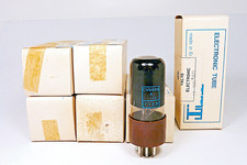 MATCHED PAIR NOS POWER TUBES, ZA9, CV9994, 5B/104D, ITT ENGLAND, OWN BOX