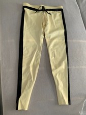 Latex Trainingshose Zipp chloriert für Herren Simon O Größe XL weiß Schwarz