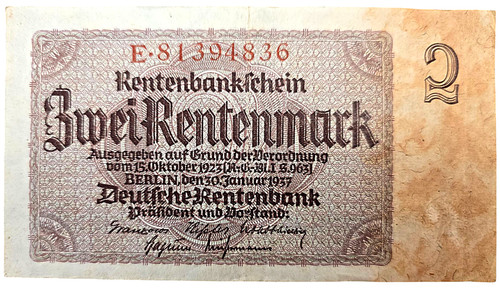 Drittes reich rentenschein - reich,