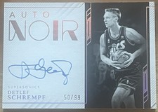 2022-23 Panini Noir Basketball  Detlef Schrempf On Card Auto /99