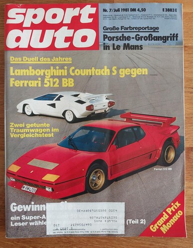 Sport auto 1981 opel - opel, ascona
