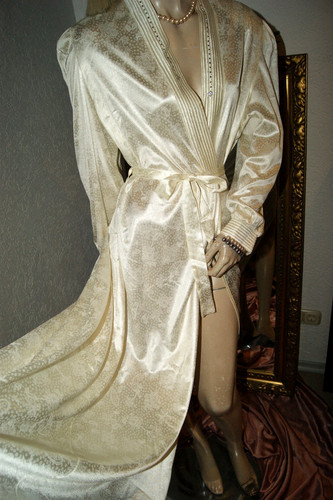 Langer satinglanz negligee - langer,