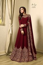 Braut Traditionell Designer Partykleidung Indian Anzug Abend Lang Anarkali Kleid