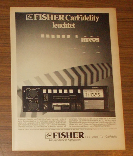 Seltene werbung fisher 720 - fisher, ax-720