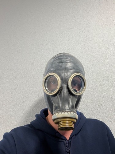 Gasmaske russisch schwarz - gasmaske, in