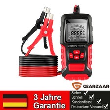 Autobatterie Tester 12V/24V Batteriemessgerät 12V 24V 100-2000 CCA 12V/24V