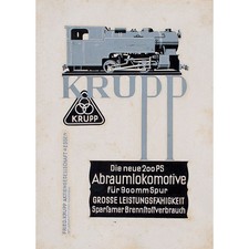 Krupp Abraumlokomotive Gouache