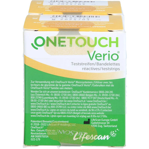 One touch verio - touch, teststreifen